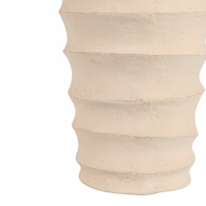 Vaso in ceramica contemporaneo a coste, alto, decorativo, da pavimento, per soggiorno, sala da pranzo, camera da letto, ufficio - Product Image 4