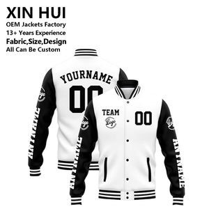 Veste universitaire unisexe sur mesure, veste en molleton, veste de baseball, broderie de logo de haute qualité, uniforme d'équipe - Product Image 2