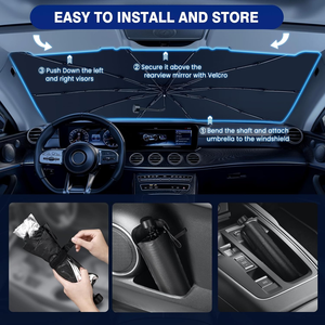 55" X 31" Car Windshield <b>Shade</b> Umbrella, Foldable Car Front <b>Window</b> Shield for Sedans SUVs & Trucks - Product Image 6
