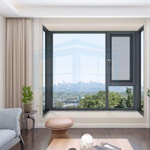 Fenêtre à auvent en aluminium triple vitrage insonorisée, étanche et écoénergétique de l'usine de Foshan - Product Image 6