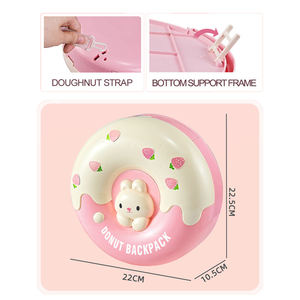 2025 New Donut Backpack <b>Playhouse</b> Kitchen Toys Pretend Play Set Food Accessories for <b>Indoor</b> Outdoor Fun Kids' Role Play Toy Box - Product Image 6