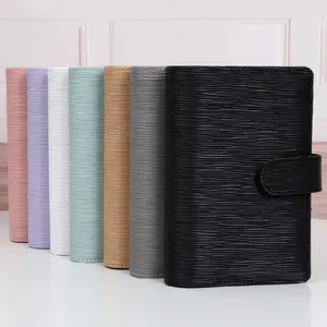 Bestseller 7 farbige A6 Saffiano Ledertasche 6 Ring Wallet Binder Organizer Planer von Fly Leaf mit Karten haltern erhältlich