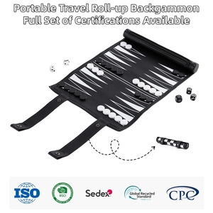 Set Regalo per l'Educazione Precoce, Set Premium di Backgammon e <span class=keywords><strong>Scacchi</strong></span> Artigianale, Leggero e Durevole, con Borsa Porta Accessori - Product Image 4