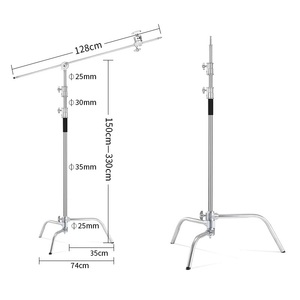 Vendo soporte de luz de 40 pulgadas video pierna mágica fotografía C marco bandera placa soporte fotografía lámpara pie marco saco de arena soporte - Product Image 5