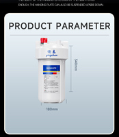 Filtres à eau en gros 10 pouces Big Blue pour extérieur et maison, système de purification d'eau RO pour toute la maison, boîtier de filtre manuel en plastique