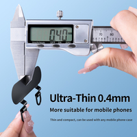 Patch universel pour lanière de téléphone avec anneau en D en acier inoxydable, languette d'attache pour téléphone portable en forme de corde, clip de téléphone en métal