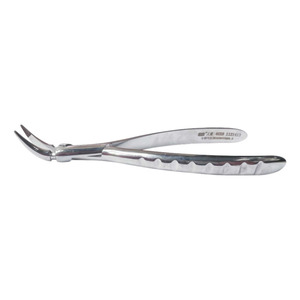 Forceps dentaires à intervention minimale invasive 48X pour extraction de racine de molaire inférieure, en acier inoxydable, avec poignée moletée - Product Image 3