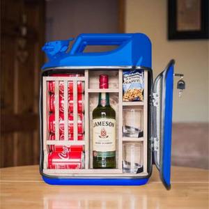 Ensemble de luxe Mini Iron Bar pour whisky, stockage alimentaire <span class=keywords><strong>en</strong></span> métal pour extérieur, cadeau de Noël, bidon à gaz, comptoir à cigares pour usage extérieur et intérieur - Product Image 2