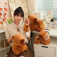 HY198 Offre spéciale de haute qualité Capybara doux poupée sac à dos eau cochon d'inde en peluche mignon gros Capybara en peluche jouet