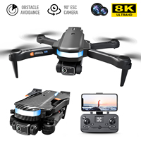 Drone optique V8 de nouveau style avec Wifi 4k Hd double caméra 8K Drone moteur sans balais mise à niveau Rc quadricoptères localisation de flux