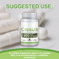 Capsules de Cissus Quadrangularis de marque privée Julong OEM pour les athlètes, réparation musculaire, récupération post-entraînement, nutriments