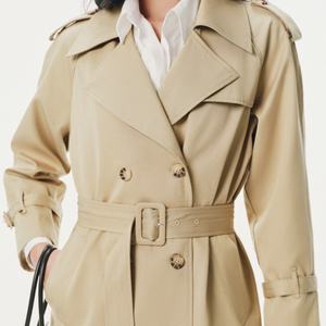 Nouveau Trench-coat Long Imperméable et Doux pour Femme, Coupe Ample Décontractée avec Ceinture, Automne Hiver, Personnalisable ODM/OEM - Product Image 3