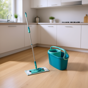 Leifheit Clean Twist M Ergo Floor <b>Mop</b> Set With Bucket And Microfiber Pad For Easy Floor Cleaning - Product Image 3