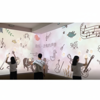 Jeu de Projection Interactif Éducatif 3x2m 35 Jeux Mur de Projection Magique Sol Terrain de Jeu