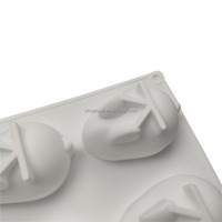 Meilleures ventes : Moule à gâteau en silicone à 6 cavités, forme lapin 3D, pour mousse, savon et pudding