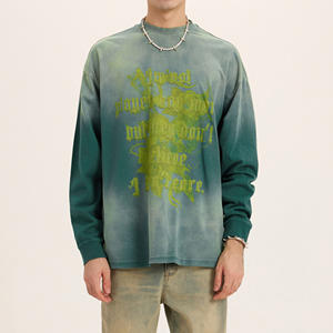 Sudadera con Capucha Personalizada con Logotipo, Estilo Vintage Lavado, Corte Regular, Estilo Retro, Informal, para Hombre, Sudadera con Capucha, Ropa Urbana Hip Hop, 100% Algodón - Product Image 1