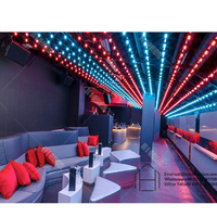 Meubles de bar de conception de boîte de nuit LUX, comptoir de bar, meubles de club en cuir, design 3D