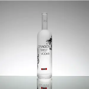 700ml 1000ml 750ml Cheap Price Frosted white Empty Russian Vodka Glass Bottles wholesaler