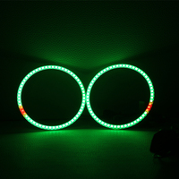Anneaux halo LED RGBW à commutation multicolore 12V éclairage séquentiel pour voitures universelles