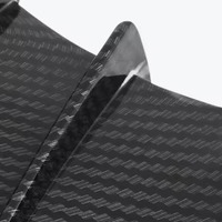 NiceCNC 2 pièces Aileron latéral universel en fibre de carbone ABS pour moto, déflecteur d'air, spoiler 7,09*3,54*1,57 pouces