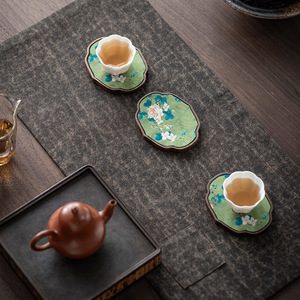 Walnut Wood <b>Teacup</b> Coaster Heat Insulation Mat Drink Holder Simple Style - Product Image 4