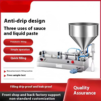 Machine de remplissage pneumatique industrielle pour liquides et pâtes, manuelle, pour produits de lessive liquides, liquides, boissons et pots, avec pompe principale pour l'emballage de bouteilles
