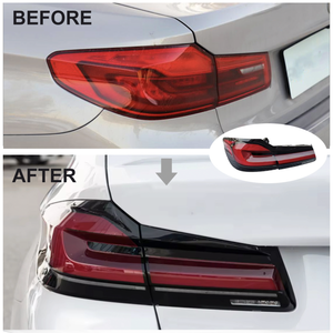 New Rear Clear Lens Full LED Taillights Assembly 5 Series G30/G38 2018-2020 Plug Play LCI Turn Signal Brake Lights 6000K 36W 12V - Product Image 6