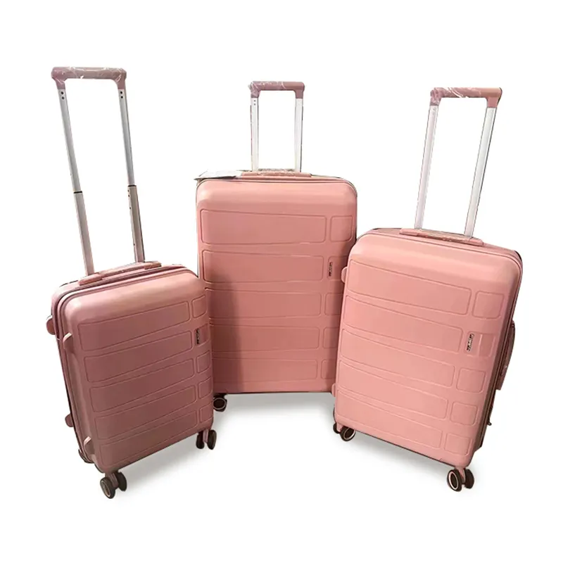 Travel PP Trolley Suitcases Set 3pcs Luggage high quality suitcase support customization