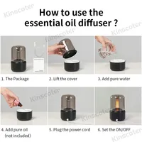 Portable Mini Aroma Diffuseur USB Humidificateur D'air Huile Essentielle Veilleuse Brume Froide Maker Pulvérisateur pour Cadeau À La Maison
