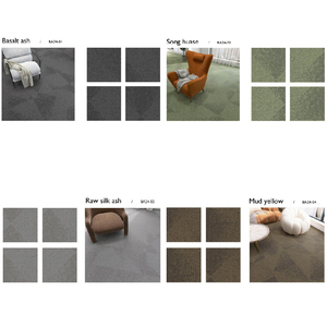 Ubin karpet kantor komersial dinding ke dinding kustom gaya Modern harga rendah PP warna PVC Hotel & lantai koridor pameran - Product Image 5