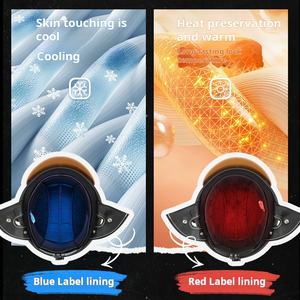 レトロファッション独立マスクレザーサーマルヘルメットABS 2シーズン温度調整アジアンスタイルオートバイヘルメット - Product Image 5