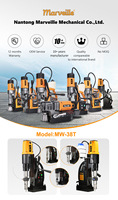Fabriqué en Chine, perceuse magnétique automatique Marveille MW-38T 220V 2500W 19000N 2500W, type M16 M24, machine de perçage et de taraudage