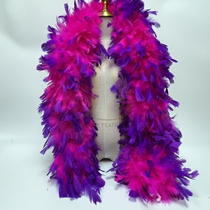 Boas en plumes de dinde de haute qualité, 350 grammes, 2 mètres, pour spectacle de danse, tenue de danseuse, performance burlesque, décoration de scène - Product Image 5