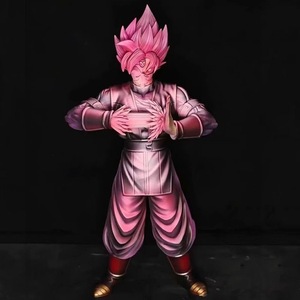 Figuras de Acción de Anime en PVC para Decoración de Escritorio, Goku Super Saiyan GK Rojo Melocotón, Figura de Regalo - Product Image 4