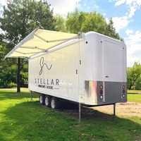 Remorque de caravane mobile pour événements en plein air Remolque Remorque d'exposition Remolque Remorque de scène mobile Camion de nourriture avec ce