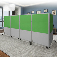 Paravent mobile pliable moderne EBUNGE personnalisé en MDF et aluminium de 32 mm pour école, bureau, hôtel, supermarché, salle de sport