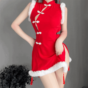 <span class=keywords><strong>Vestido</strong></span> de <span class=keywords><strong>Nochevieja</strong></span> para Mujer, Ropa Interior Navideña, Disfraz de Cosplay, <span class=keywords><strong>Vestido</strong></span> Navideño, Conjunto de Lencería - Product Image 4