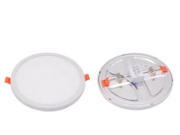 Plafonnier LED ultra-plat encastré 6W 8W 15W 20W, panneau lumineux rond ou carré à découpe libre