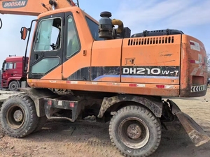 High Quality Used Doosan DH210W-7 <b>Wheel</b> <b>Excavators</b> 21-Ton Korean Construction Machinery Secondhand 210w Digger - Product Image 6