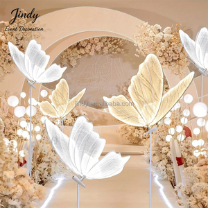 Ali di <span class=keywords><strong>Farfalla</strong></span> Bianche Giganti con Luci LED per Decorazioni di Matrimoni ed Eventi - Product Image 3