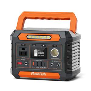 Station d'alimentation portable FlashFish 300W 230.88Wh, batterie lithium, générateur solaire, prise AC, lumière LED, camping en plein air - Product Image 1