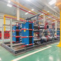 Système de chauffage direct usine en acier au carbone 30m³/h 210m³/h 510m³/h 700KW 5600KW Unité d'échange de chaleur à conception modulaire