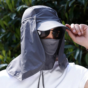 Sombrero de Pesca para Exteriores, de Secado Rápido, Transpirable, Impermeable, con Protección Solar UV, Orejeras y Cuello Extraíbles, Antimosquitos, para Hombres y Mujeres - Product Image 3