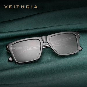 Óculos de Sol Masculinos Veithdia 7918 Oversized <span class=keywords><strong>Cat</strong></span> Eye TAC Antirreflexo com Bloqueio UV para Uso Diário, Praia e Direção - Lançamento 2026 - Lentes de Sol Fashion - Product Image 3