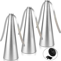 3pcs Silver Ultra-Quiet Multi-Functional Automatic Fly Trap Fan Indoor/Outdoor Home Meal Party Table Picnic Meat Stall Fly