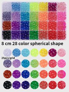 Oferta: Cuentas de Acrílico Cristal de 28 Colores, 4/6/8mm, para Hacer Pulseras, Collares y Joyería DIY - Product Image 6