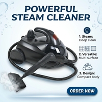 Défroisseur vapeur professionnel 4 barres pour usage domestique, avec chaudière en ABS, cuivre et acier inoxydable, pour le nettoyage et le lissage des vêtements