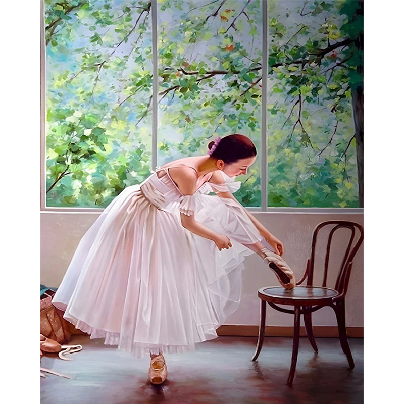 Ballerine dans le studio de danse