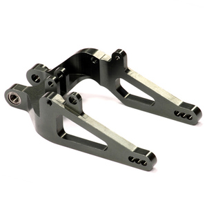 Bras oscillant en aluminium léger sur mesure usiné CNC de haute qualité pour pièces de moto Sur <span class=keywords><strong>Ron</strong></span>, argent/noir, côté droit - Product Image 1