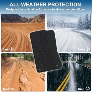 Ajuste personalizado Jeep Wrangler JL 4x4 puerta 2018-2025 alfombrillas de coche para todo tipo de clima resistente <span class=keywords><strong>Auto</strong></span> Liner látex protección para todo tipo de clima - Product Image 5